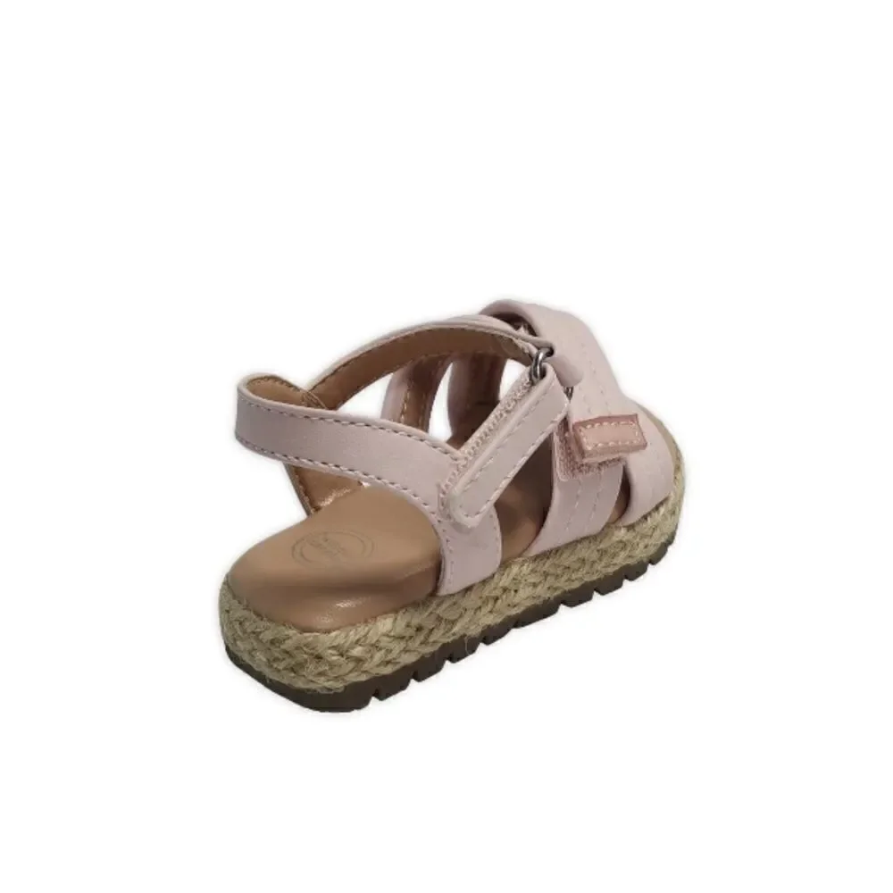 Baby Girl Summer Footbed & Crossover Comfy Sandals Shoes 2-Pack Size 2